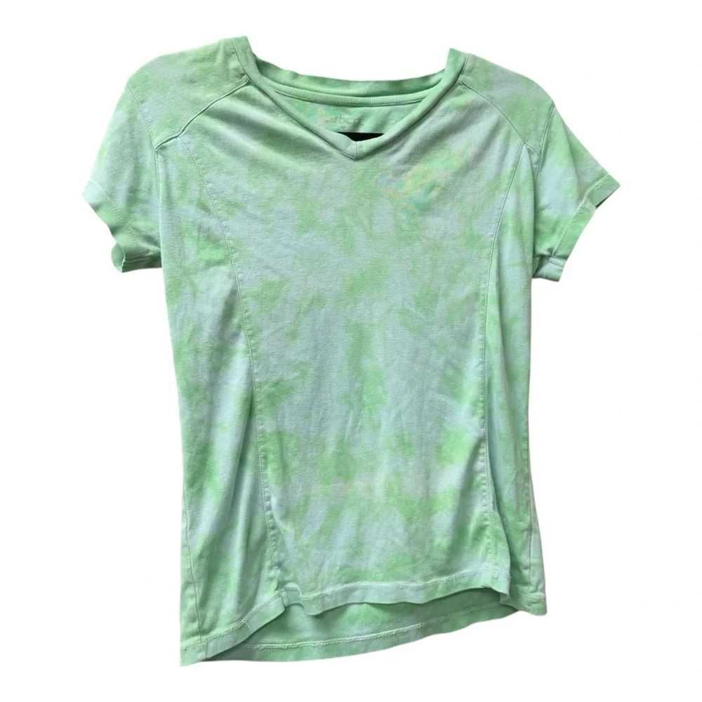 BCG Green V Neck Athletic Tee Medium Cotton Casual Active Top Shirt - Picture 1 of 6